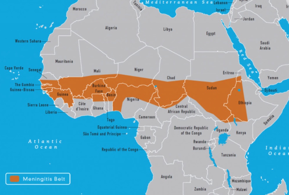 Africa meningitis belt