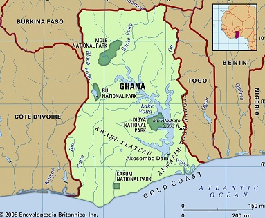 Map of Ghana
