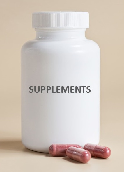 Bottle of supplements
