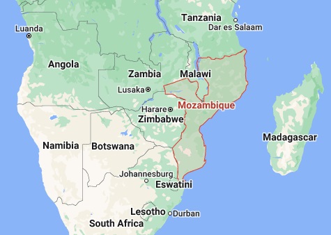 Mozambique map