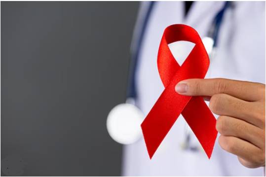 HIVAIDS Red ribbon sign
