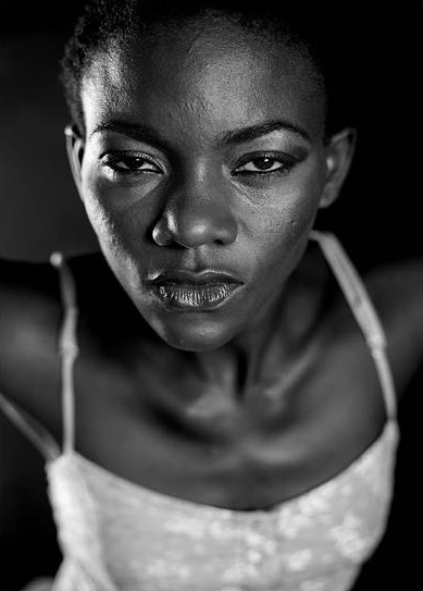 An adolescent African girl