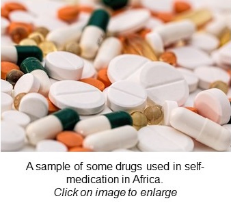 Varieties of drug that are misused in self-medication in Africa