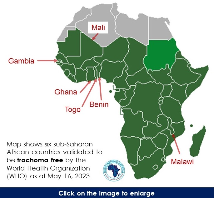 Trachoma fee SSA countries May 2023.