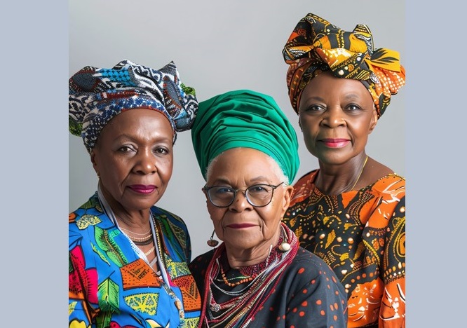 Women posing together