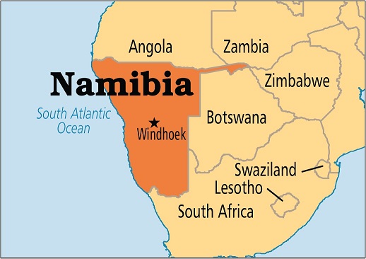 Namibia map