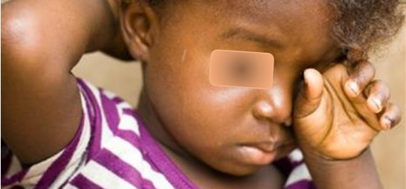 Child looking tired with low energy