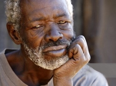 Elderly African man
