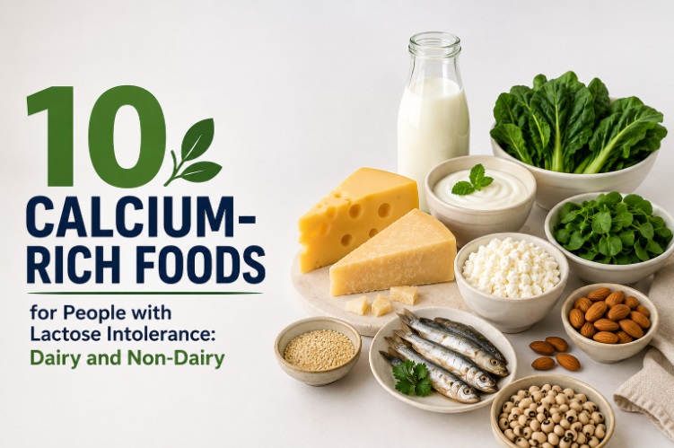 10 calcium-rich foods featuring both dairy and non-dairy options